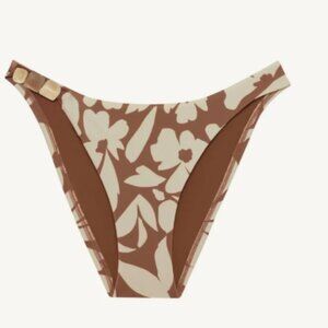 Vitamin A Brown Floral Bikini Bottom